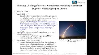 DeepFlow's Navy STP Tech Talk on Combustion Modelling in ScramJet Engines