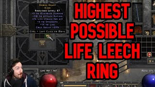 [Diablo 2] How to Craft Life Steal Blood Rings - I got a MAX LIFESTEAL MOD!