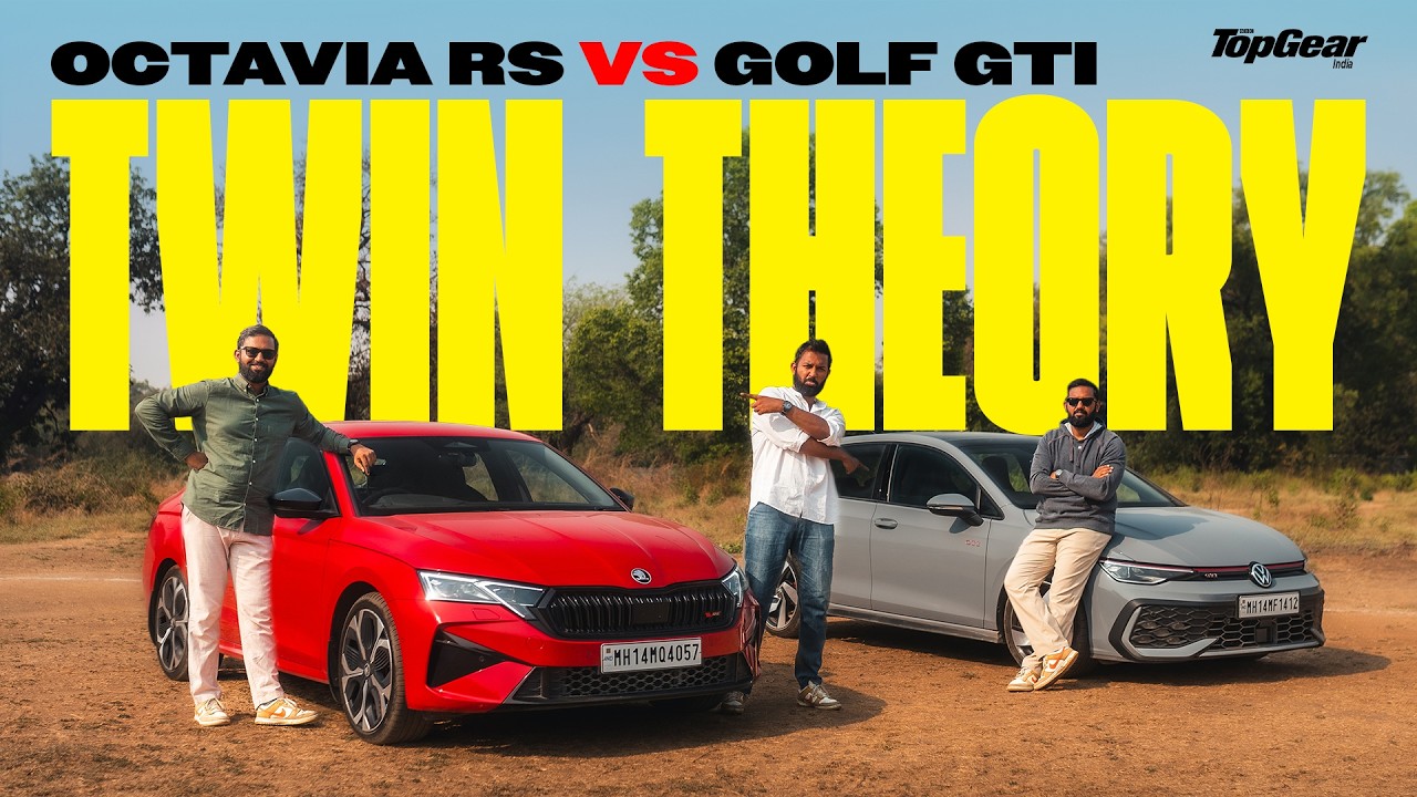 Volkswagen Golf GTI против Škoda Octavia RS | Одно сердце, разные жизни | BBC TopGear India