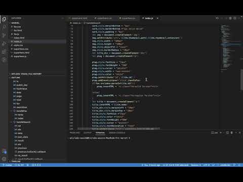 Marvel Super hero App using Marvel developer API #javascript  #cssanimation #css #vanillajavascript