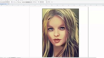 Video a lesson we Draw a portrait in program CorelDRAW a part 4