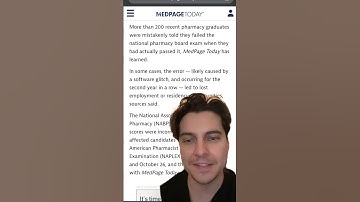 Hundreds Who Failed Pharmacy Boards Actually Passed #Shorts