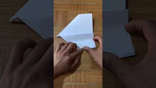 Wow origami paper plane review flies 2 laps in the sky and then comes back #shorts