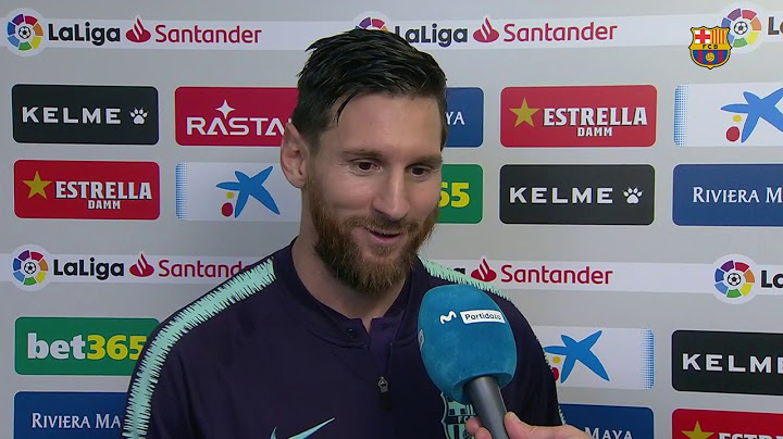 ESPANYOL 0-4 FC BARCELONA | Declaraciones de Leo Messi
