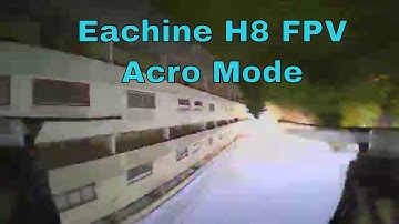 GETTING BETTER!! FPV with eachine h8 - Flips and Rolls!