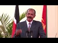 Eritreas president dodges questions about tigray