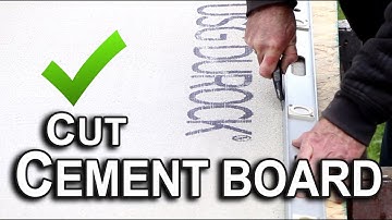 How To: Cut Cement Backer Board - Easy DIY