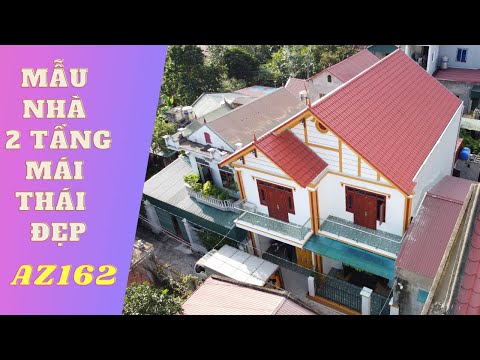 Video AZ162 MẪU THIẾT KẾ NHÀ HỘP 2 TẦNG MÁI THÁI CÓ 3 PHÒNG... - youtube