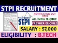 STPI Recruitment 2021 | Software Technology Parks Of India | Fresher Eligible | All India Can Apply