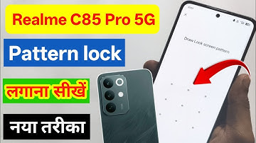 Realme C85 Pro 5g me pattern lock kaise lagaye | realme C85 Pro 5g me screen lock kaise lagaye
