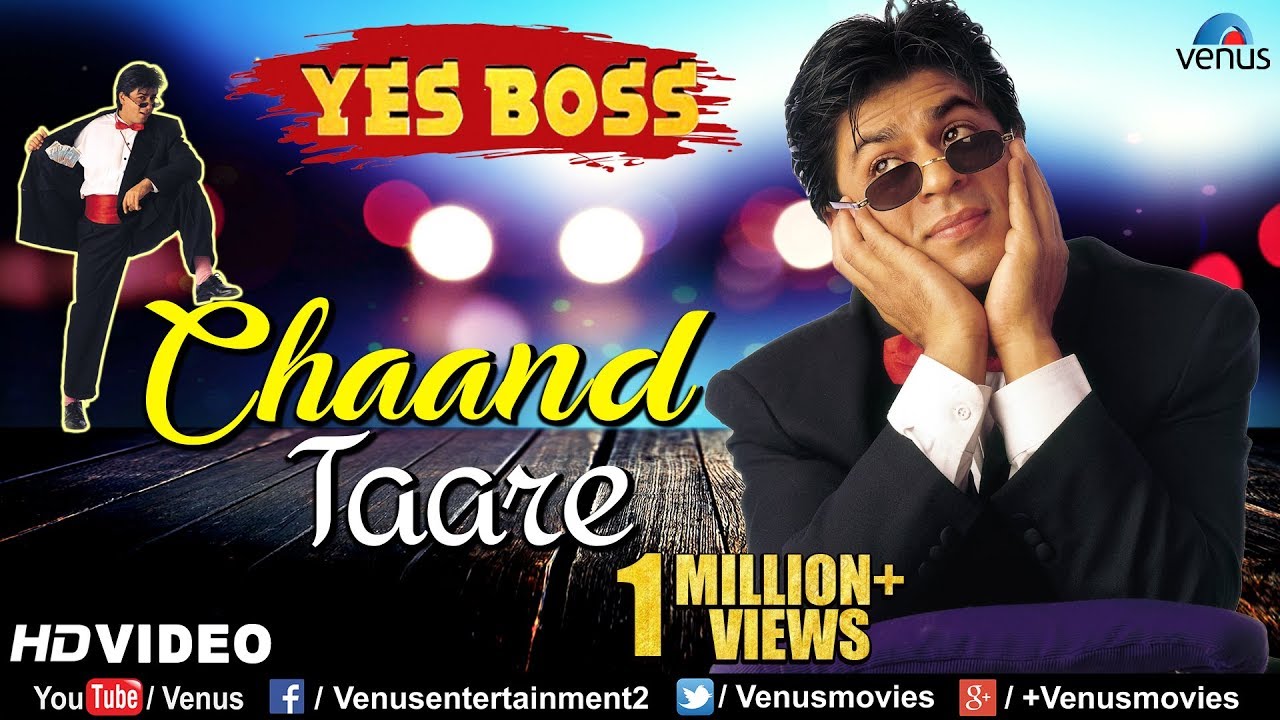 Chaand Tare   HD VIDEO  Shah Rukh Khan  Juhi Chawla  Yes Boss  90s Songs