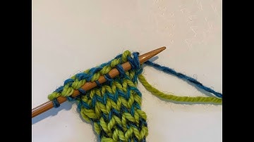 How to Knit One Row Stripes