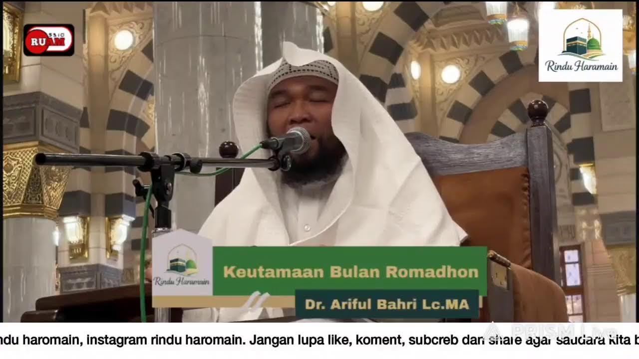 Sabtu 28-02-2026 || Kajian  Ramadhon || Ustadz Dr. Ariful Bahri, Lc. M.A