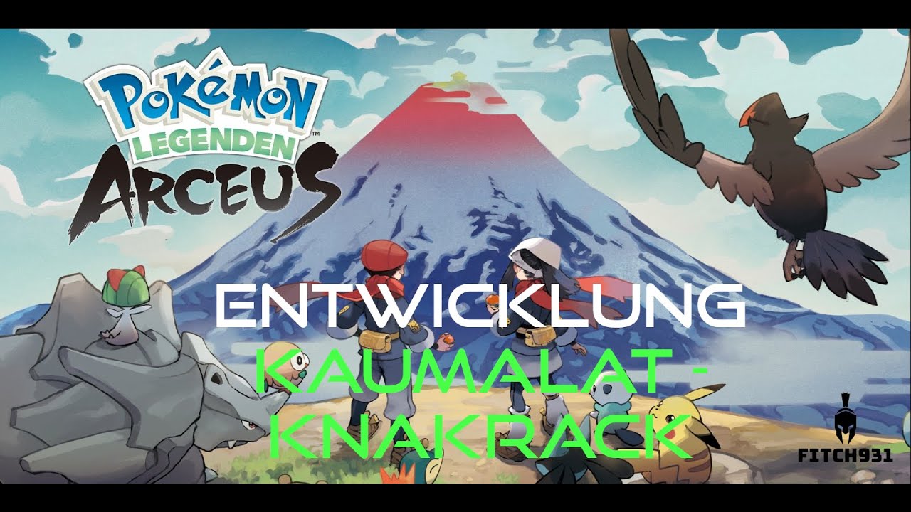Ab Welchem Level Entwickelt Sich Kleinstein Pokemon Legenden Arceus: Entwicklung Kaumalat - Knarksel - Knakrack