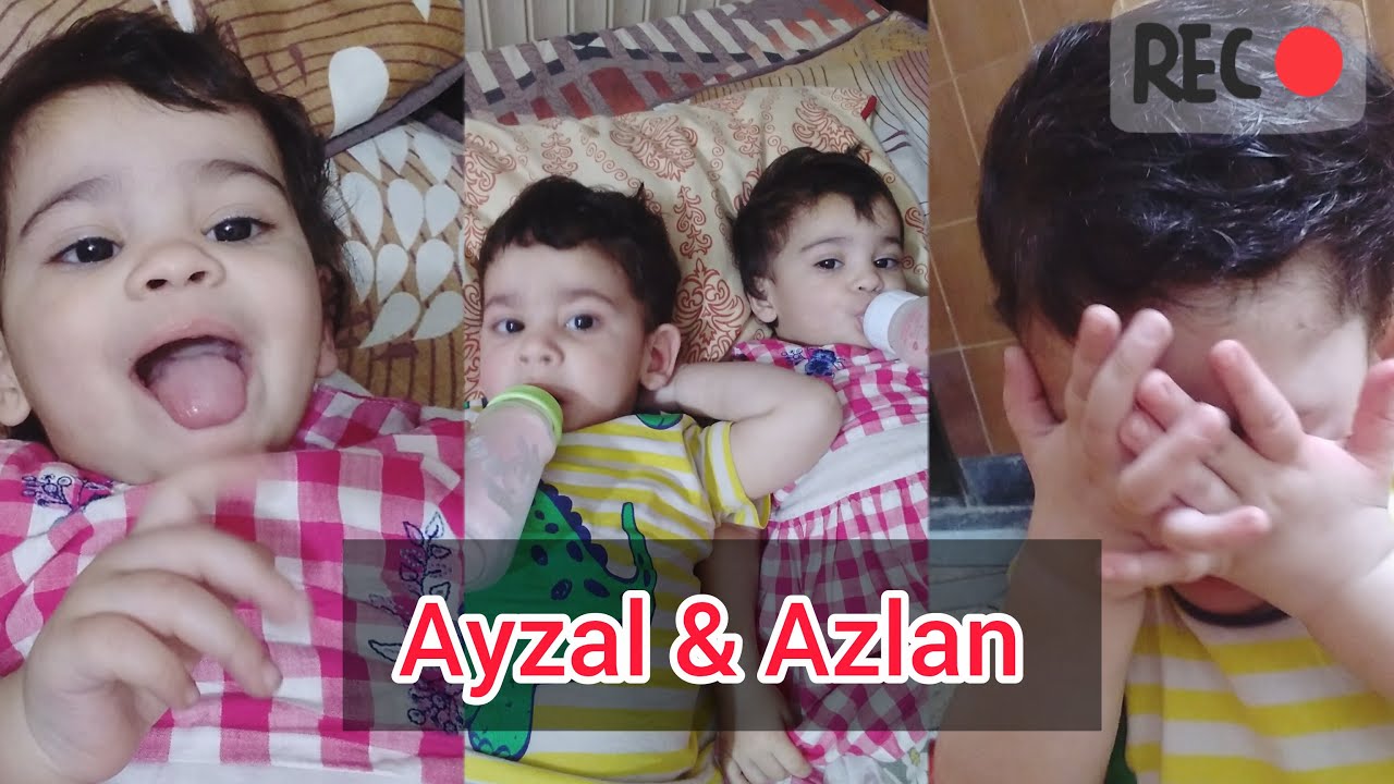azlan angry on ayzal | cute twins shining start | supermomvlogs - YouTube