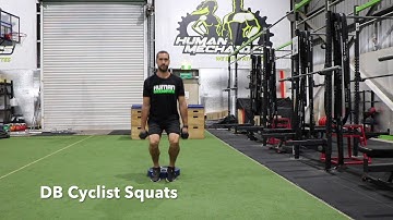 DB Cyclist Squats