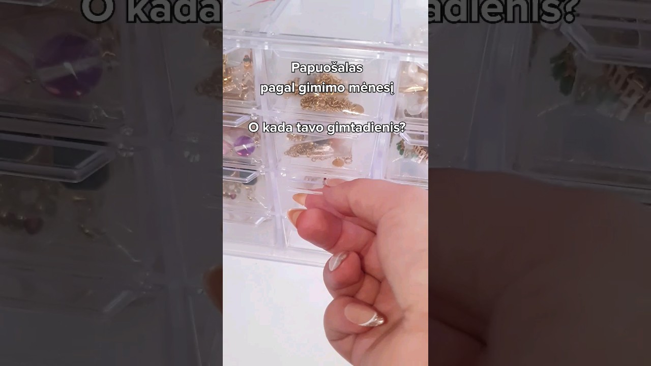 Papuošalas pagal gimimo mėnesį!🎊 O kada tavo gimtadienis?🤩🎁 