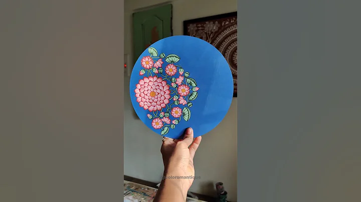 Lotus Pichwai Painting| Pichwai art#youtubeshorts #trendingshorts #viralvideo