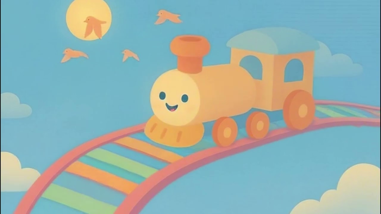 Little Light Train 🚂✨ | Calm Kids' song for Sleep