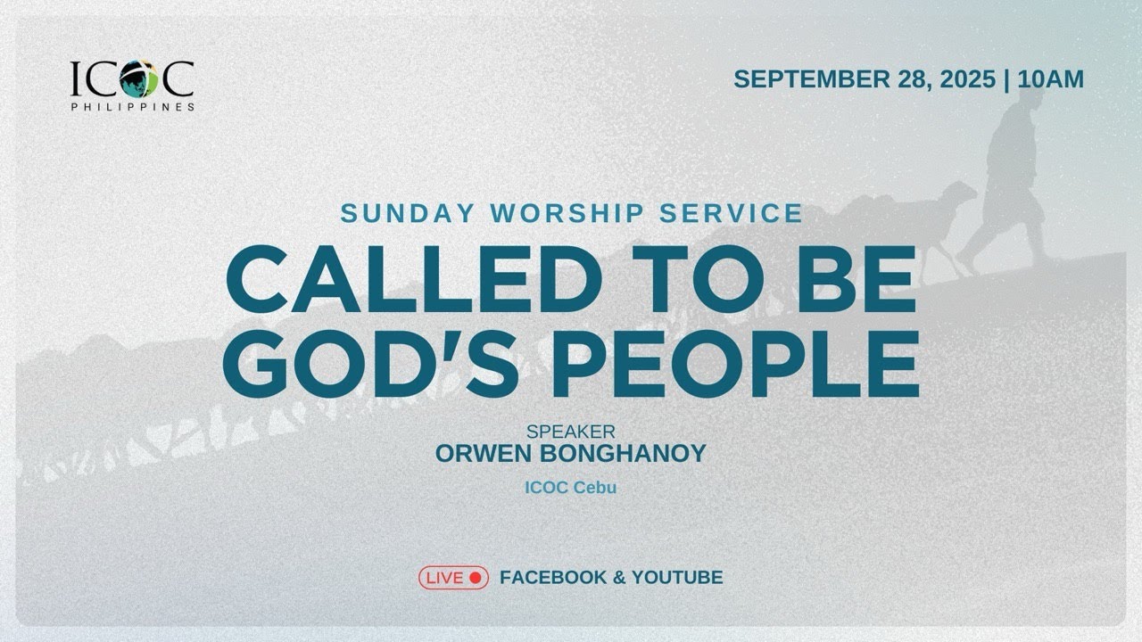 September 28, 2025 - ICOC Philippines Live Sunday Worship Service