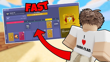 HOW TO GET BATTLEPASS LEVEL 50 FAST! (ROBLOX BEDWARS)