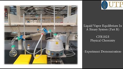 Liquid Vapor Equilibrium In A Binary System (Part B)
