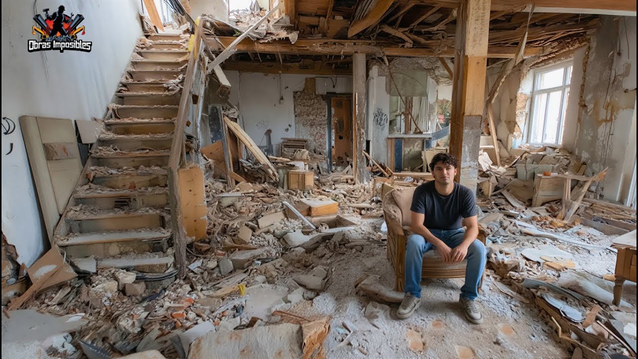 Hombre Transforma CASA EN RUINAS En Un LOFT DE LUJO | De Inicio A Fin
