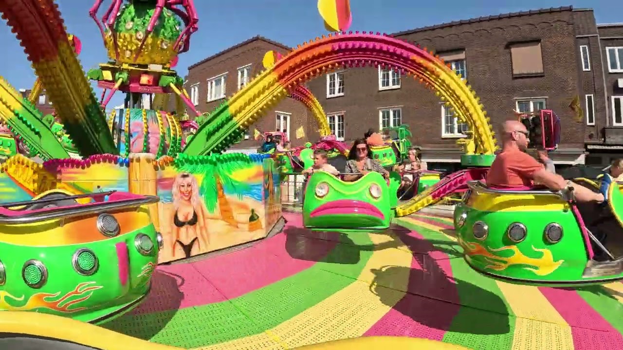 Onride (POV) crazy Spider (Brunselaar -Lutjens) kermis Geleen