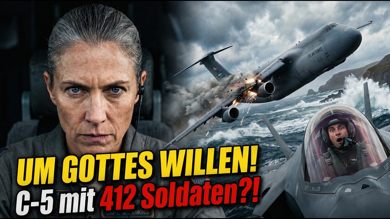 ER LACHTE ÜBER SIE! Bis die C-5 mit 412 Soldaten mitten im Hurrikan die Kontrolle verlor!