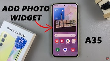 How To Add Photo Widget To Home Screen On Samsung Galaxy A35 5G