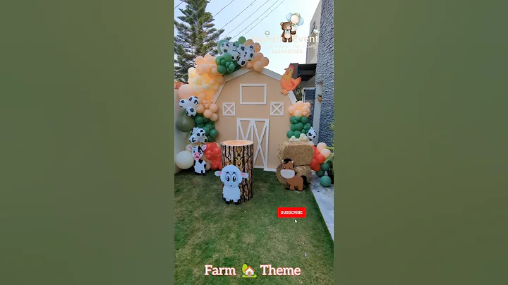 Beautiful Farm Theme Birthday Decoration Ideas | Perfect Rustic Farm Party Setup | Manzil Event