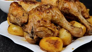 Курица С Картошкой На Ужин В Одной Сковороде! Как Же Это Вкусно! И На Праздничный Стол Так Готовлю!