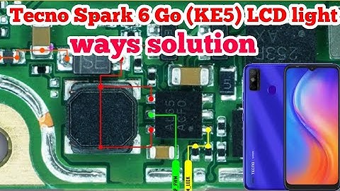 Tecno Spark 6 Go (KE5) Display light not working problem solved| KE5 LCD light ways