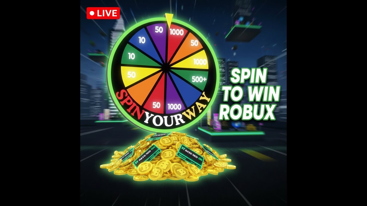 LIVE Roblox Robux Giveaway 🎡 Spin the Wheel to Win Free Robux - YouTube