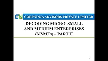 Decoding MSMEs  -  Part 2