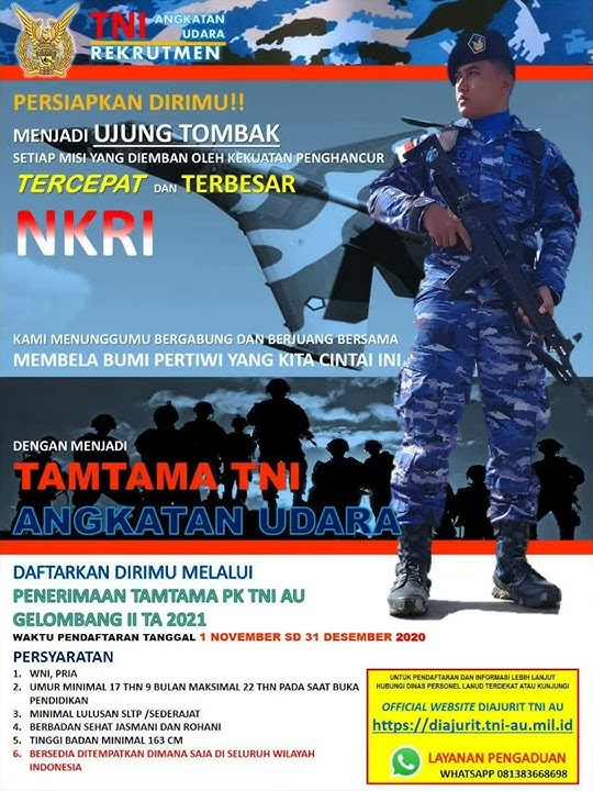 Rekrument Prajurit TNI AU | TAMTAMA GELOMBANG 2 2020