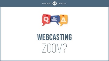 Tech Talk Clip // Q&A: Webcasting Zoom?