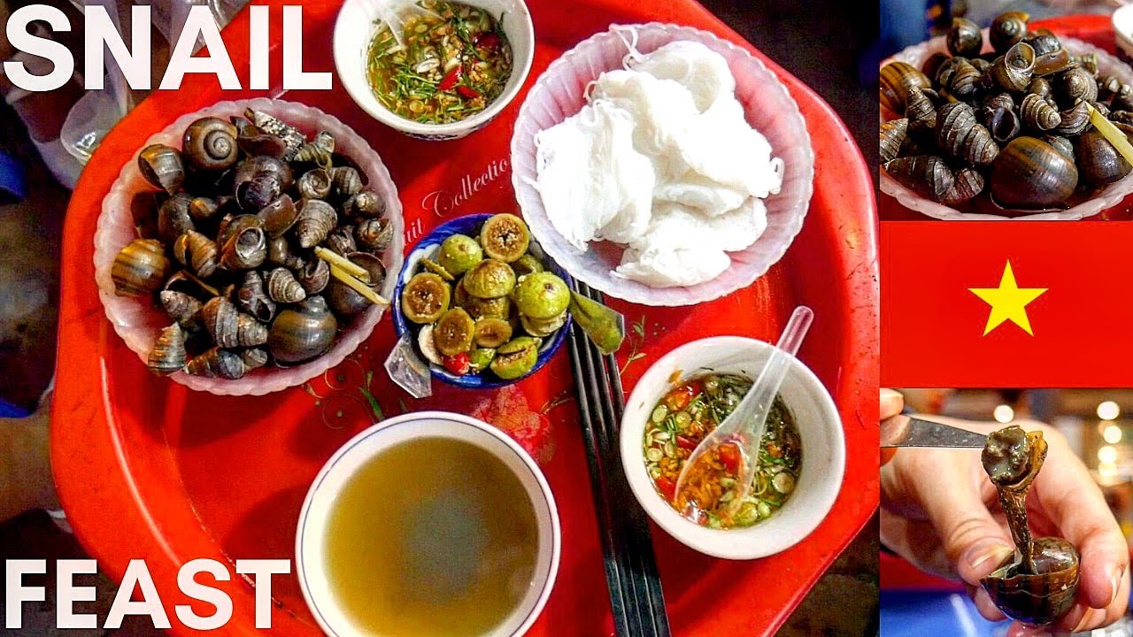 Vietnamese SNAIL FEAST In Hanoi Vietnam Street Food Night Life in