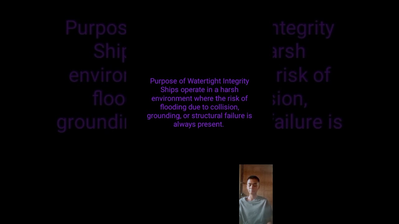 Watertight integrity