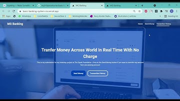 Basic Banking web | Next.js | MongoDB