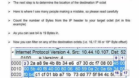 wireshark ip octet capture filter