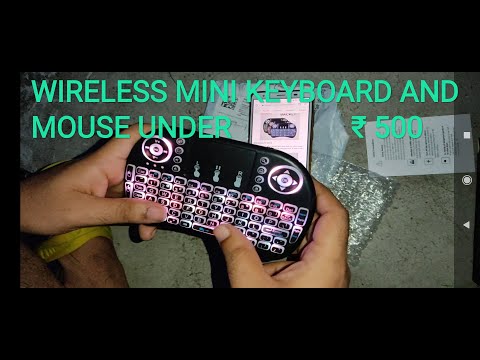 UNBOXING WIRELESS MINI KEYBOARD AND MOUSE UNDER ₹ 500