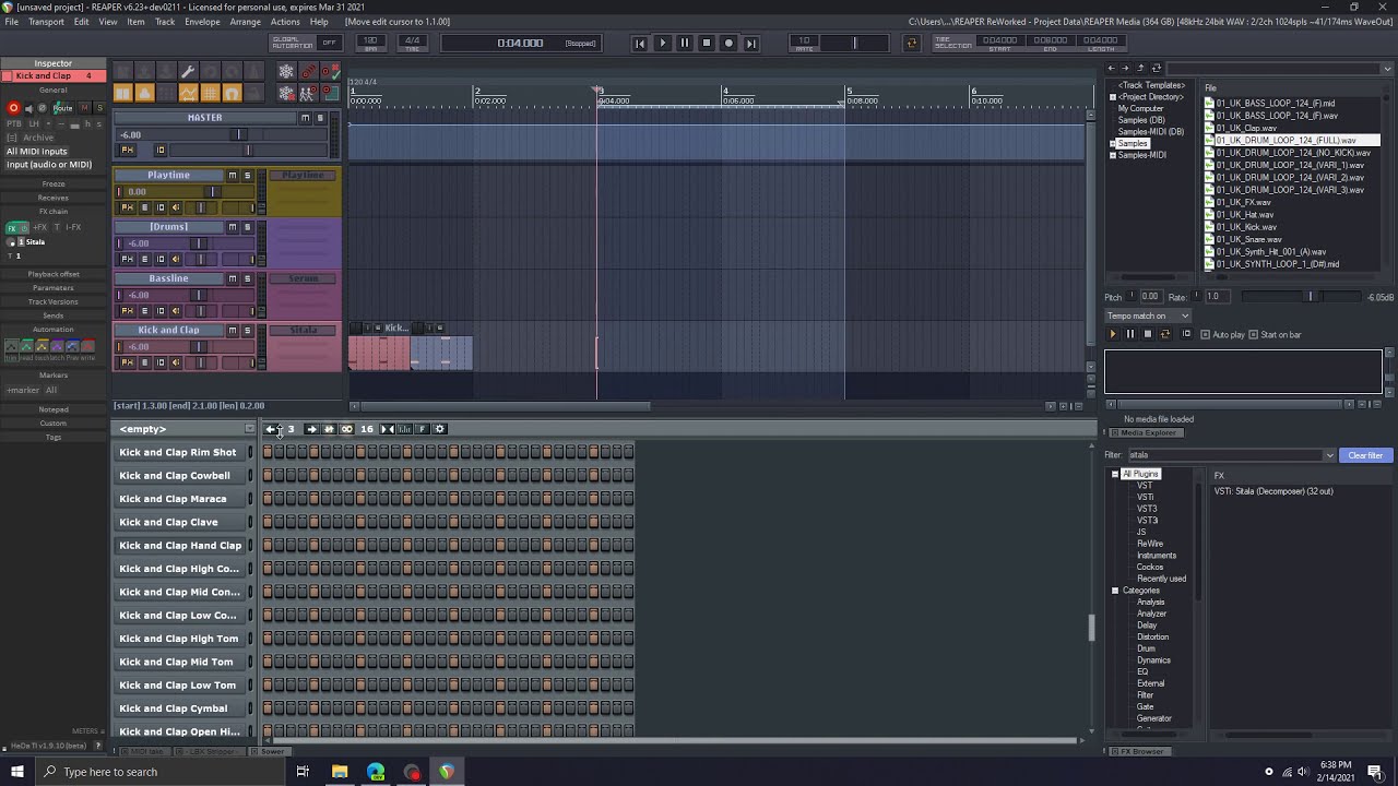 Sower FL Studio "Channel Rack"like extension for REAPER w/ Sitala (10