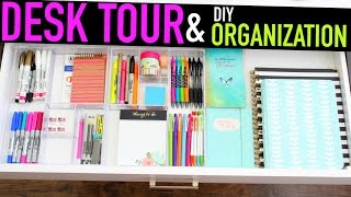 So, here is a look into my desk and how I stay organized. Whether you are going back to school, college or just need help in general 