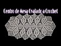 Centro de Mesa rombos OVALADO a Crochet paso a paso