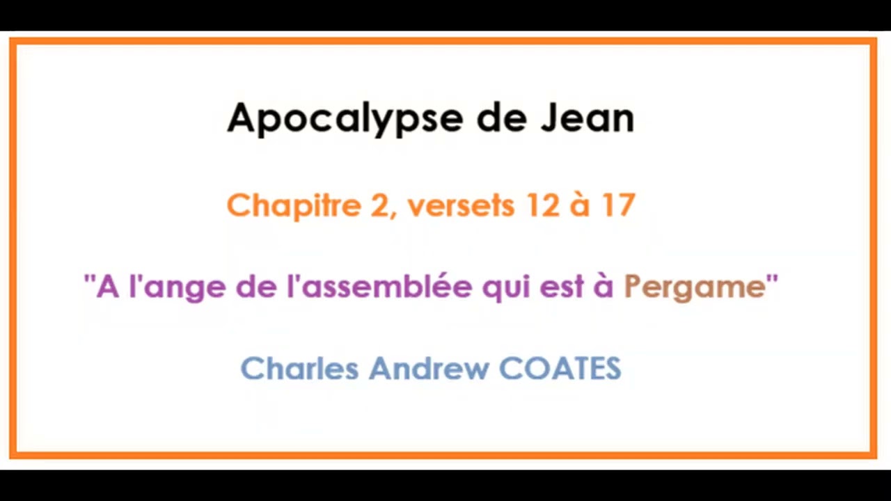 Apocalypse de Jean - Chapitre 02_12-17 Pergame (Charles Andrew COATES)