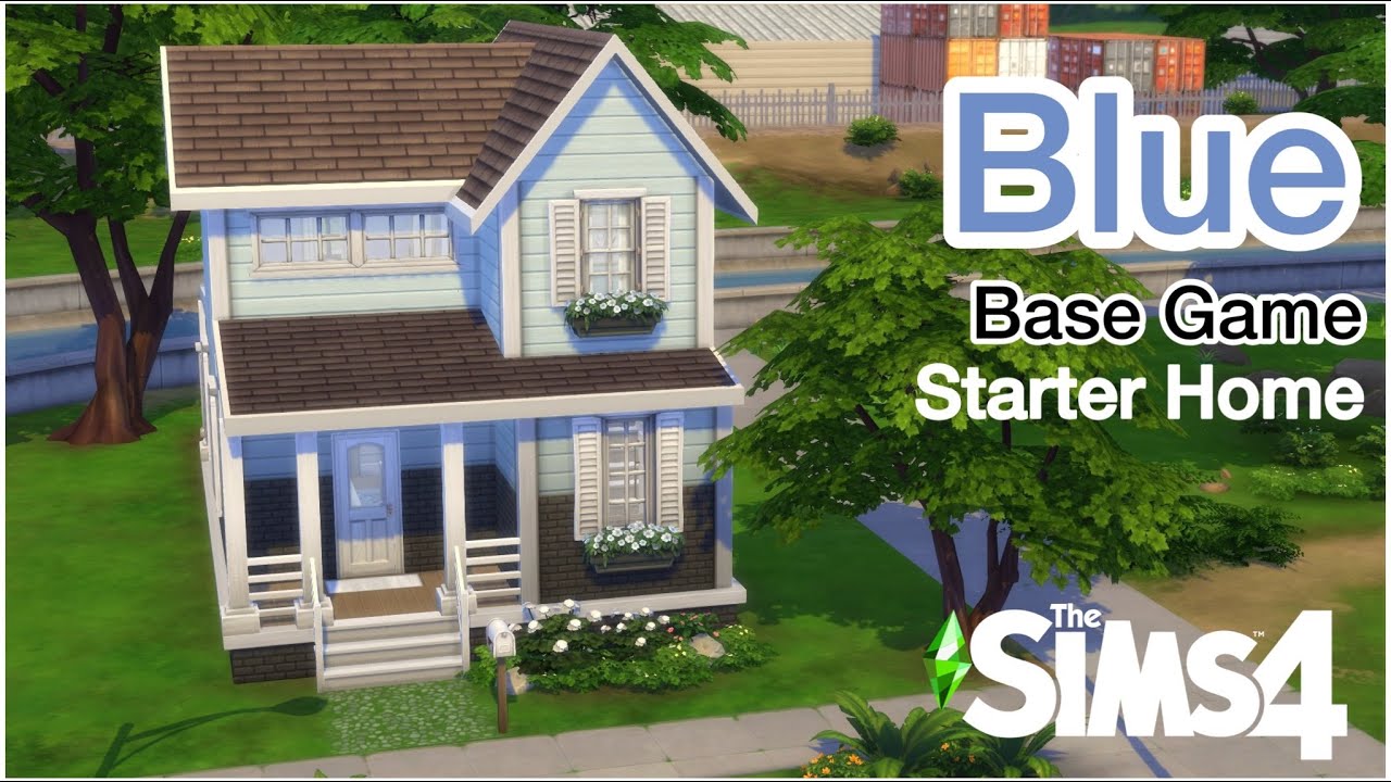 Building a Blue Home For Less Than 20k… The Sims 4 Speed Build YouTube