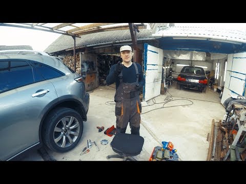 Infiniti FX35 замена подшипника задней ступицы. Как снять заднюю ступицу. Часть 1