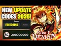 *NEW* ALL WORKING FLAME REWORK UPDATE CODES FOR ROGUE DEMON IN 2025! ROBLOX ROGUE DEMON CODES