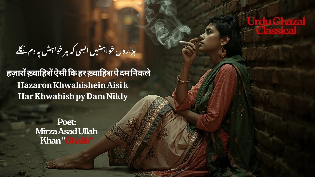 Hazaron Khwahishein Aisi | Mirza Ghalib – Ghazal Lyrics & Meaning